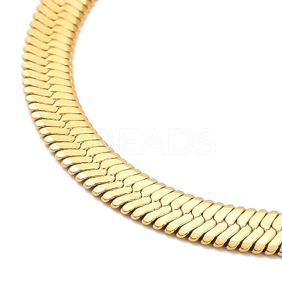 Ion Plating(IP) 304 Stainless Steel Herringbone Chain Necklace for Men Women NJEW-E076-03D-G-1
