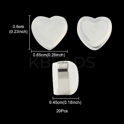 Silicone Ear Nuts SIL-YW0001-09P-1