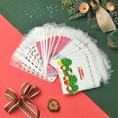 3 Bags 3 Styles Rectangle OPP Cellophane Bags for Christmas OPC-FS0001-01A-1