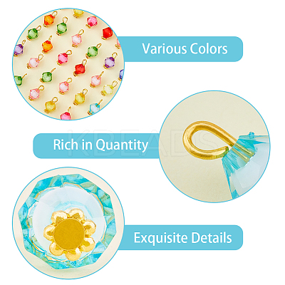 200Pcs Transparent Acrylic Charms FIND-DC0001-75-1