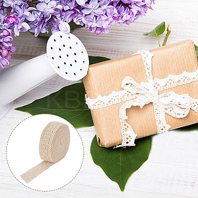 12 Yards Cotton Rhombus Lace Ribbons DIY-WH0580-03-1