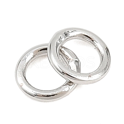 Brass Closed Jump Rings KK-D257-01P-10-1