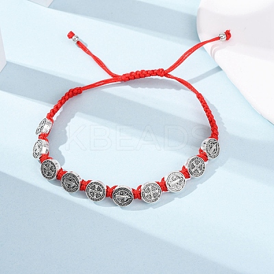 Nylon Rope Braided Bracelet for Women LS-BJEW-Z156-03AS-01-1