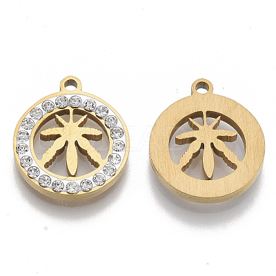 201 Stainless Steel Pendants STAS-N091-22G-1