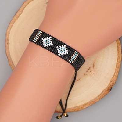 Miyuki Seed Braided Bead Bracelet BJEW-P269-37-1