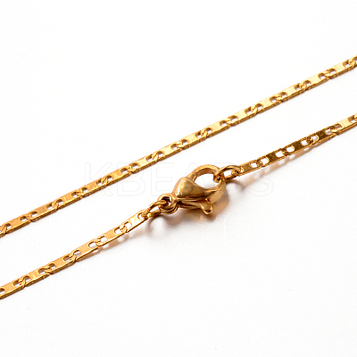 304 Stainless Steel Mariner Link Chain Necklaces STAS-M174-037G-1