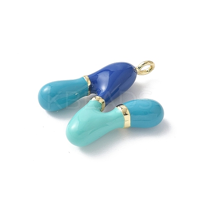 Brass Enamel Pendants X-KK-E093-03G-N-01-1