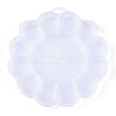 Transparent Plastic Bead Containers CON-YW0001-12-1-1
