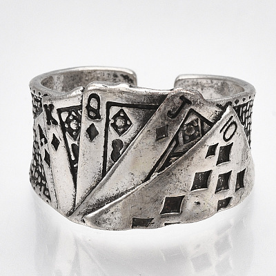 Alloy Cuff Finger Rings RJEW-T006-23-1