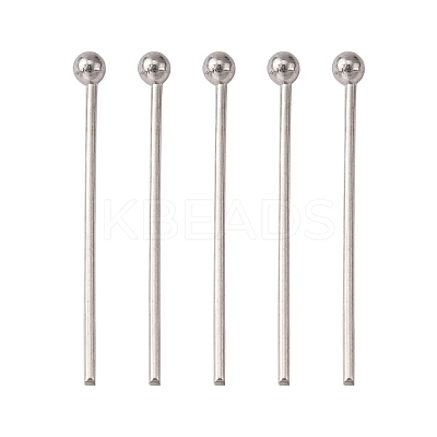 Tarnish Resistant 304 Stainless Steel Ball Head Pins STAS-K146-045-18x0.6mm-1