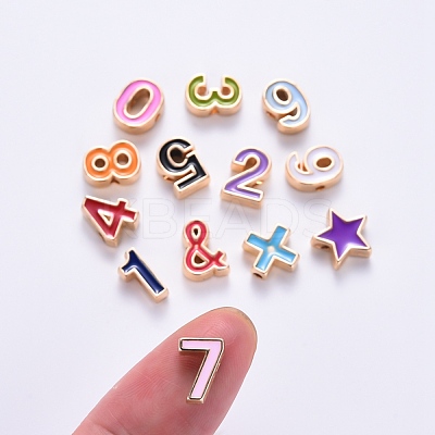 Alloy Enamel Beads ENAM-R055-03-RS-1
