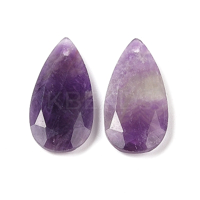Natural Amethyst Pendants G-M440-01B-1