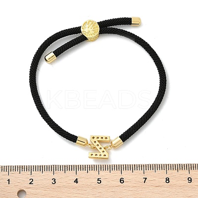 Adjustable Nylon Cord Bracelets X-BJEW-C096-01G-26-1