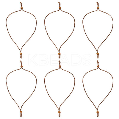 Adjustable Waxed Polyester Cord Necklace Making NJEW-TAC0028-1