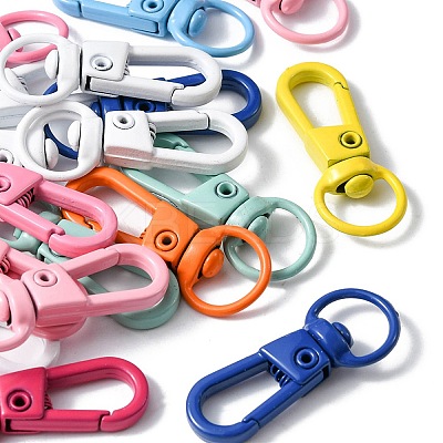 20Pcs Spray Painted Alloy Swivel Clasps FIND-YW0001-72-1