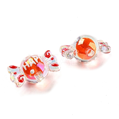 Transparent Acrylic Beads OACR-E025-07-1