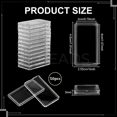 Rectangle Acrylic Box LS-CON-WH0112-047B-1