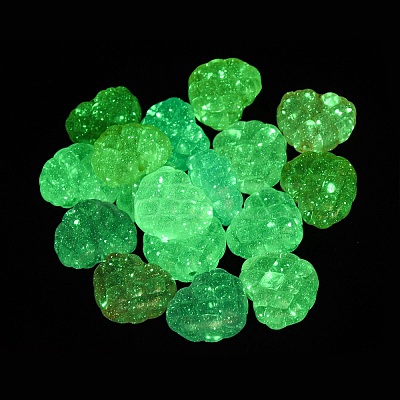 Luminous Transparent Acrylic Beads LACR-S001-14E-1