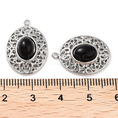 304 Stainless Steel Pendants STAS-L012-359C-P-1