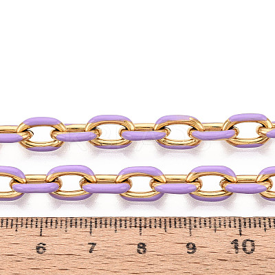 304 Stainless Steel Enamel Cable Chains CHS-ZX006-06L-1