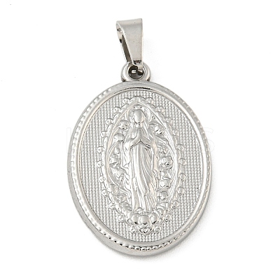 Non-Tarnish 304 Stainless Steel Pendants STAS-B071-02A-18P-1