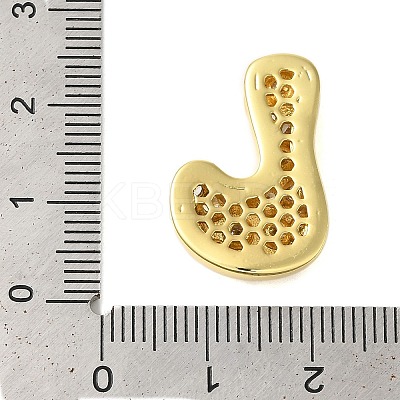 Rack Plating Brass Micro Pave Clear Cubic Zirconia Perdants KK-C067-11G-L-1