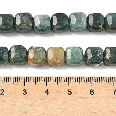 Natural Moss Agate Beads Strands G-C267-A21-1