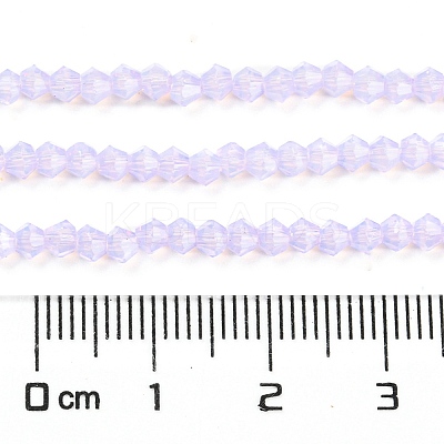 Baking Paint Transparent Glass Beads Strands DGLA-F029-J2mm-07-1