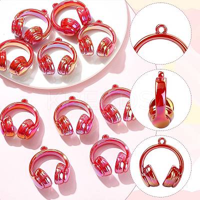 UV Plating Opaque Acrylic Pendants SACR-FZC0001-001H-1