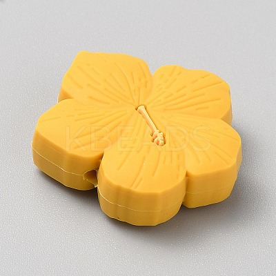 Flower Food Grade Eco-Friendly Silicone Focal Beads LS-SIL-CJC0012-05A-1