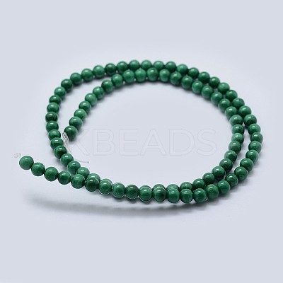 Natural Malachite Beads Strands G-F571-27AB1-4mm-1