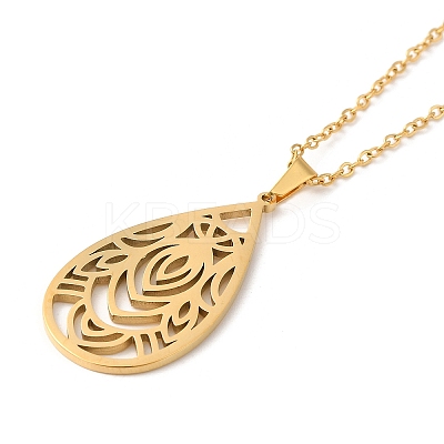 304 Stainless Steel Pendant Necklaces LS-NJEW-P283-05G-1