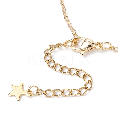 ABS Plastic Imitation Pearl Beads Link Bracelets NJEW-JB12195-02-1