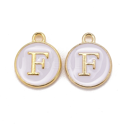 Golden Plated Alloy Charms LS-X-ENAM-S118-01F-1