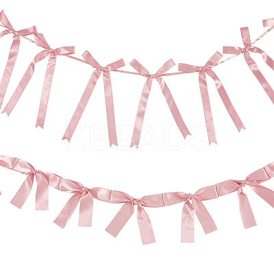 2 Styles Cloth Bowknot Banners AJEW-SP0002-70F-1
