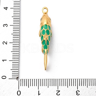 304 Stainless Steel Enamel Pendants STAS-I331-28G-1