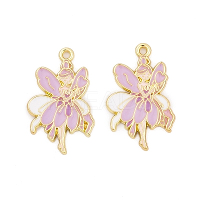 Rack Plating Alloy Enamel Pendants FIND-A040-08E-03G-1