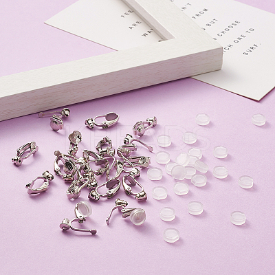 Brass Clip on Earring Findings DIY-TA0002-19P-1