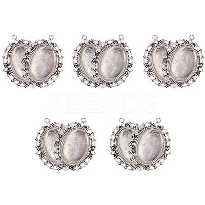 Oval Clear Glass Cabochon Cover DIY-PH0018-96AS-1