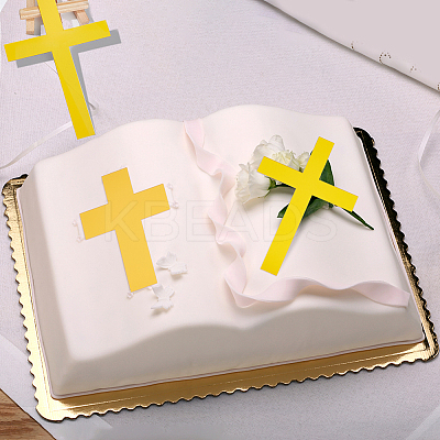 15Pcs 3 Styles Acrylic Mirror Cake Toppers FIND-CN0001-46-1