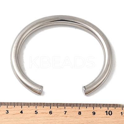 304 Stainless Steel Cuff Bangles for Men Women BJEW-Q042-06P-1