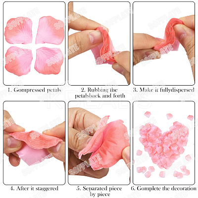 100G Satin Artificial Rose Petals DIY-SP0005-68G-1
