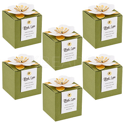 Folding Square Paper Candy Boxes LS-CBOX-WH0001-E02-1