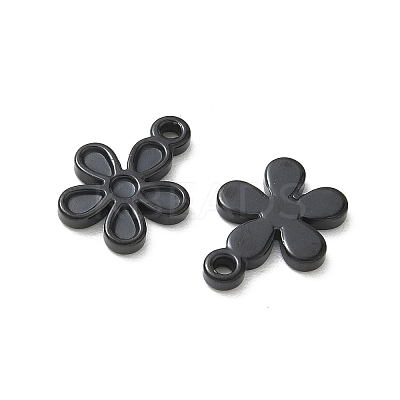 304 Stainless Steel Pendant Cabochon Settings for Enamel STAS-H240-35EB-01-1