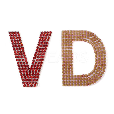 Glitter Hotfix Rhinestone Iron on Patches DIY-CD0001-10C-1