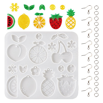 DIY Fruit Theme Earring Jewelry Kits DIY-TA0010-52-1