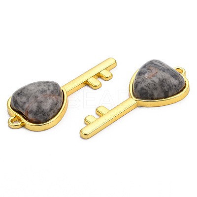 Natural Map Stone/Picasso Stone/Picasso Jasper Pendants G-N326-158-05-1