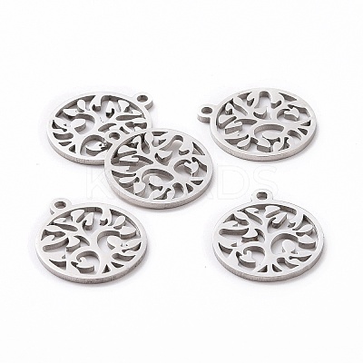 Non-Tarnish 201 Stainless Steel Pendants STAS-S105-JN890-01-1