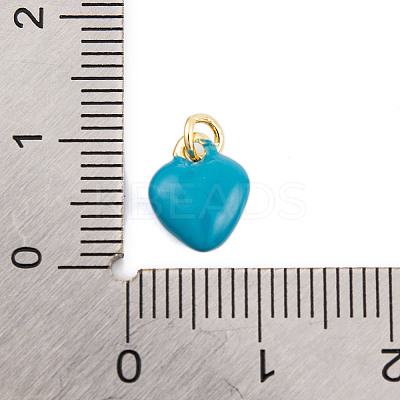 Rack Plating Brass Enamel Pendants KK-P269-10G-03-1