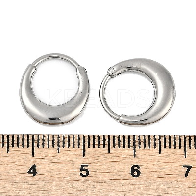 316 Surgical Stainless Steel Hoop Earrings EJEW-G416-42C-P-1